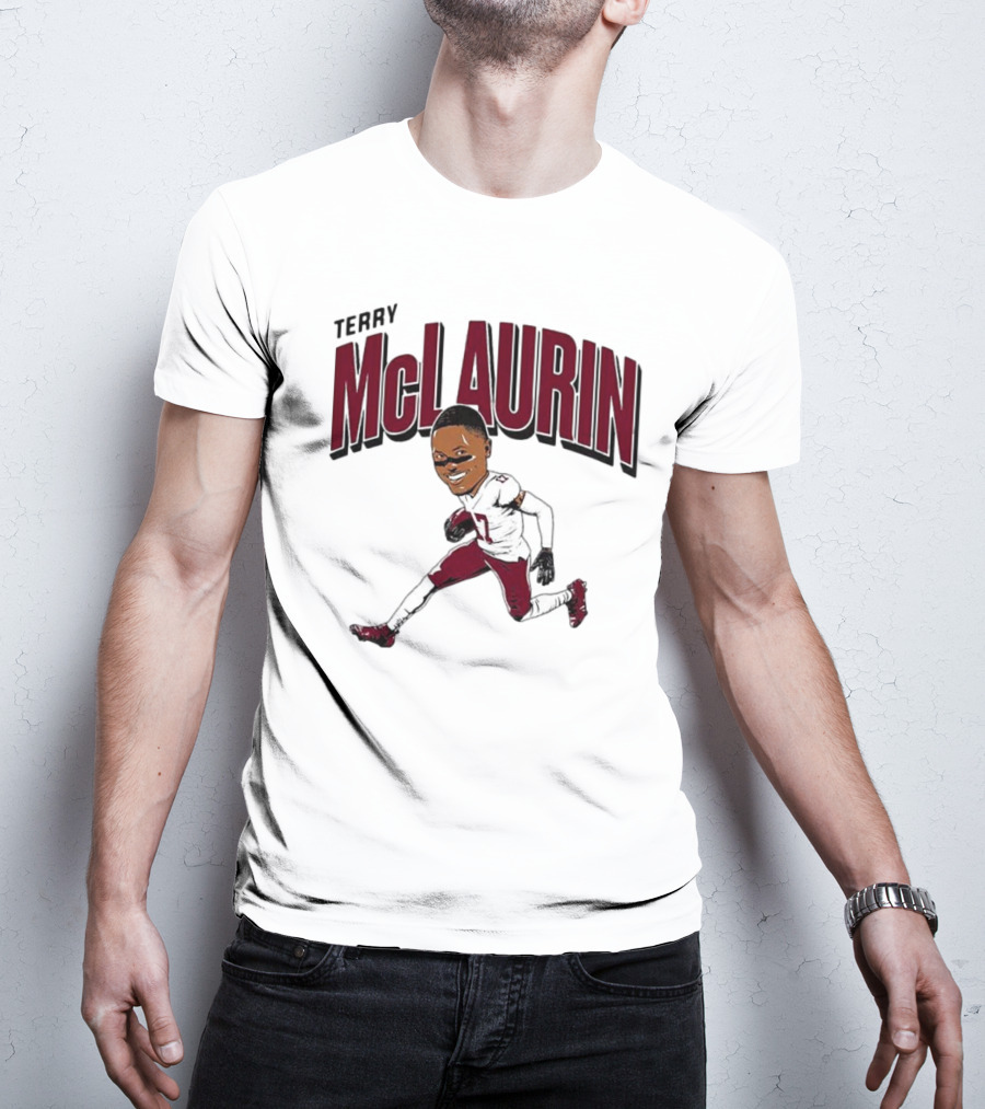 Terry McLaurin 17 Football Player Caricature T-Shirt