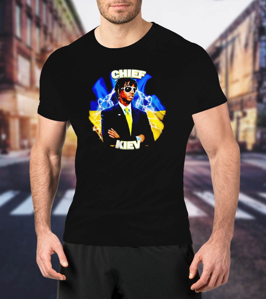 Chief Kiev Lightning Suit And Sunglasses T-Shirt