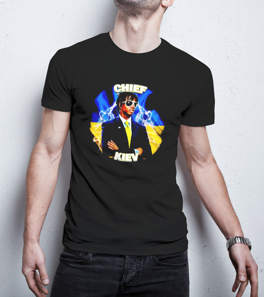 Chief Kiev Lightning Suit And Sunglasses T-Shirt