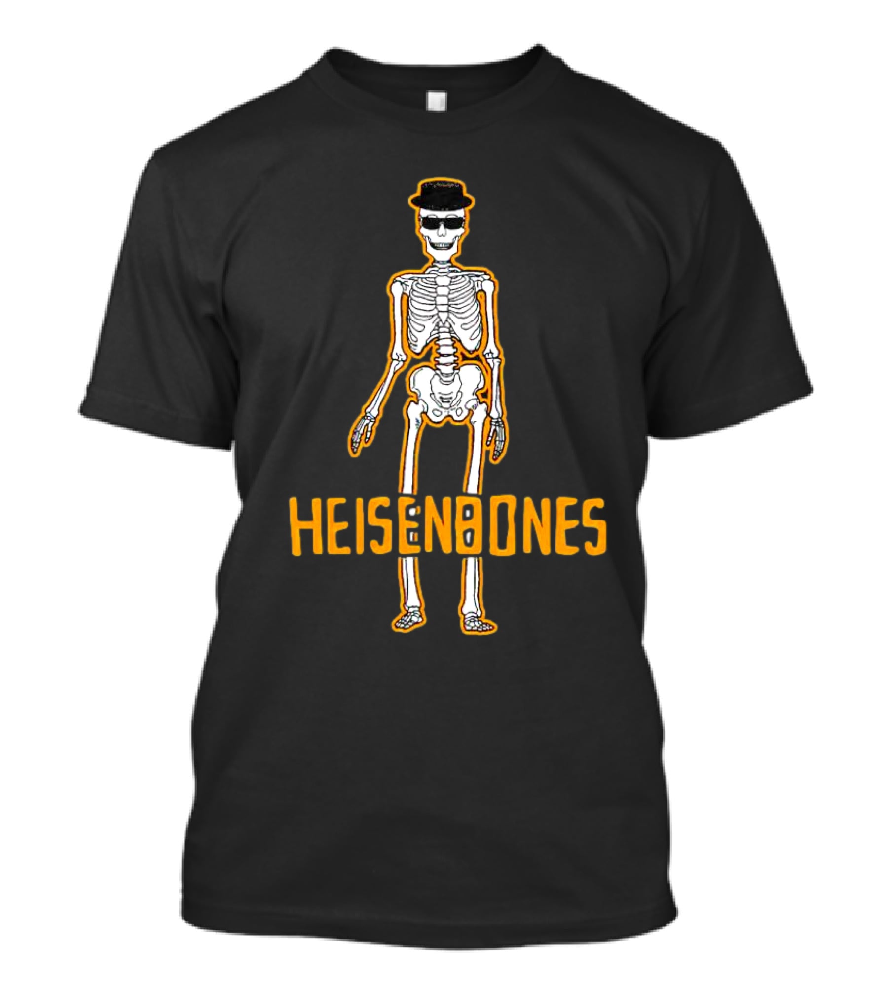 Heisenbones Skeleton With Hat And Sunglasses T-Shirt