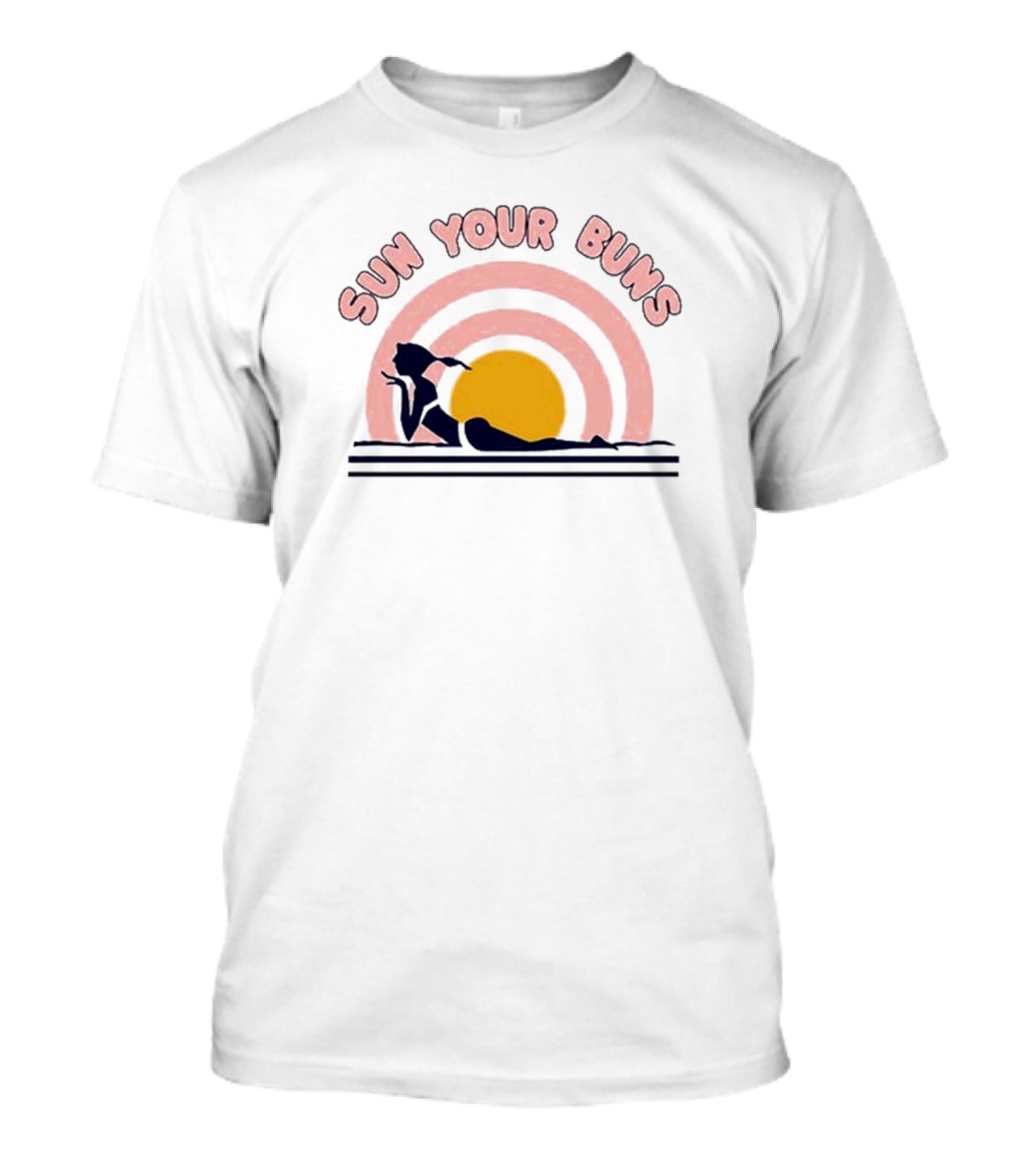 Sun Your Buns Retro Florida Beach Vibes T-Shirt