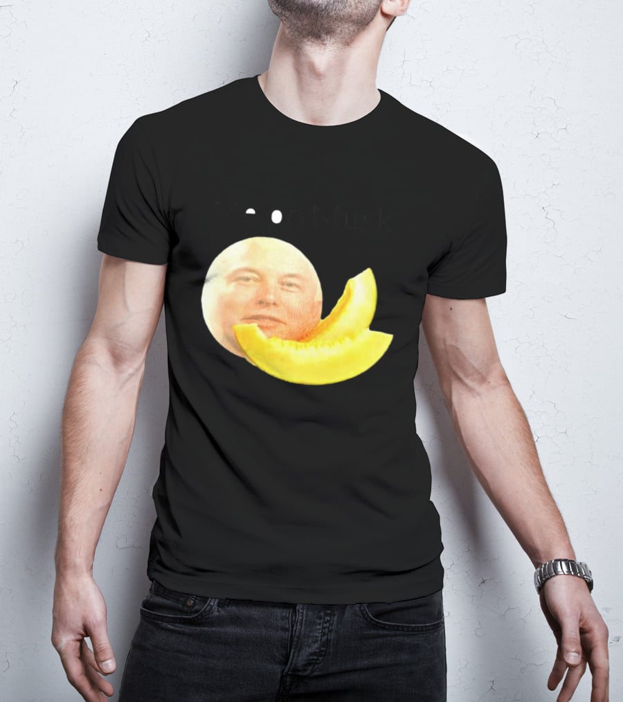 Melon Musk Canary Musk Face With Melon Slice T-Shirt
