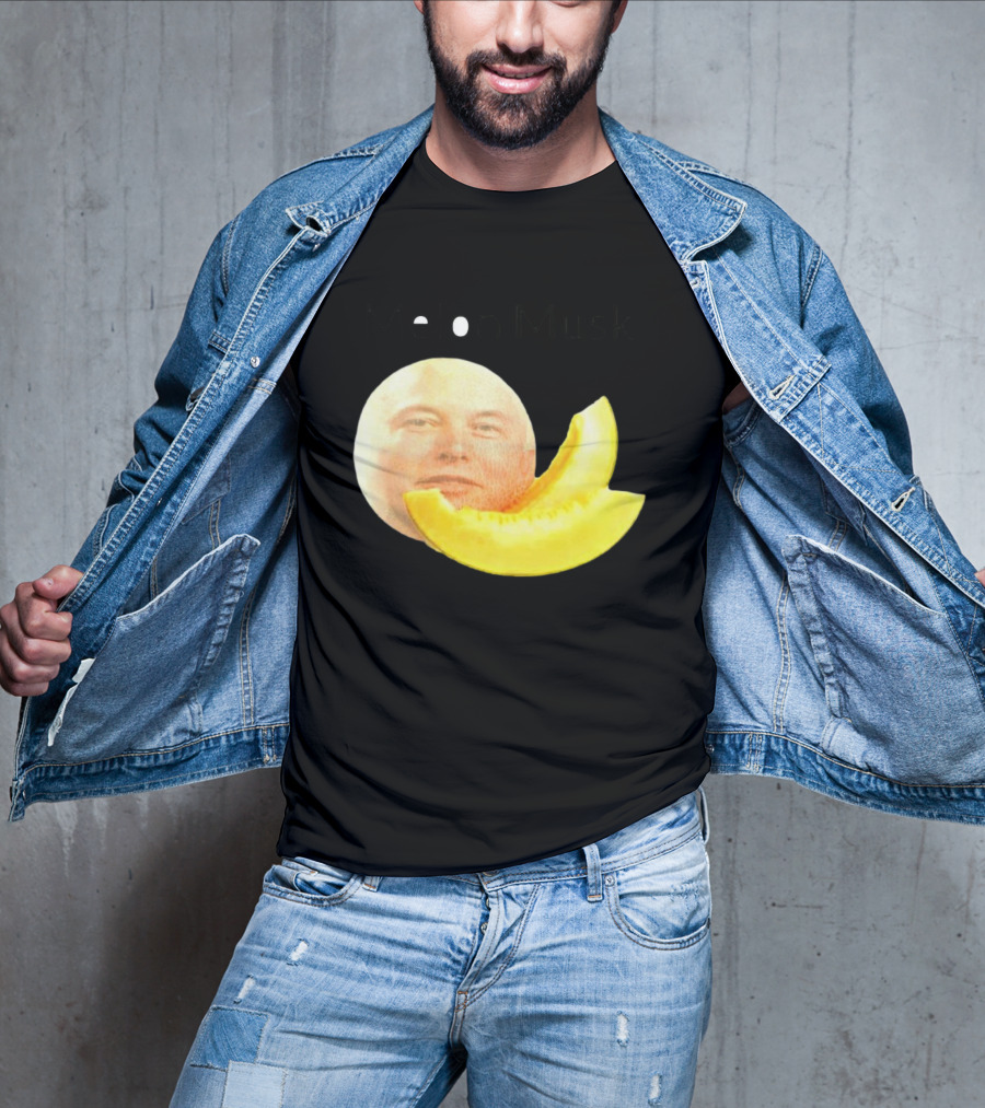 Melon Musk Canary Musk Face With Melon Slice T-Shirt