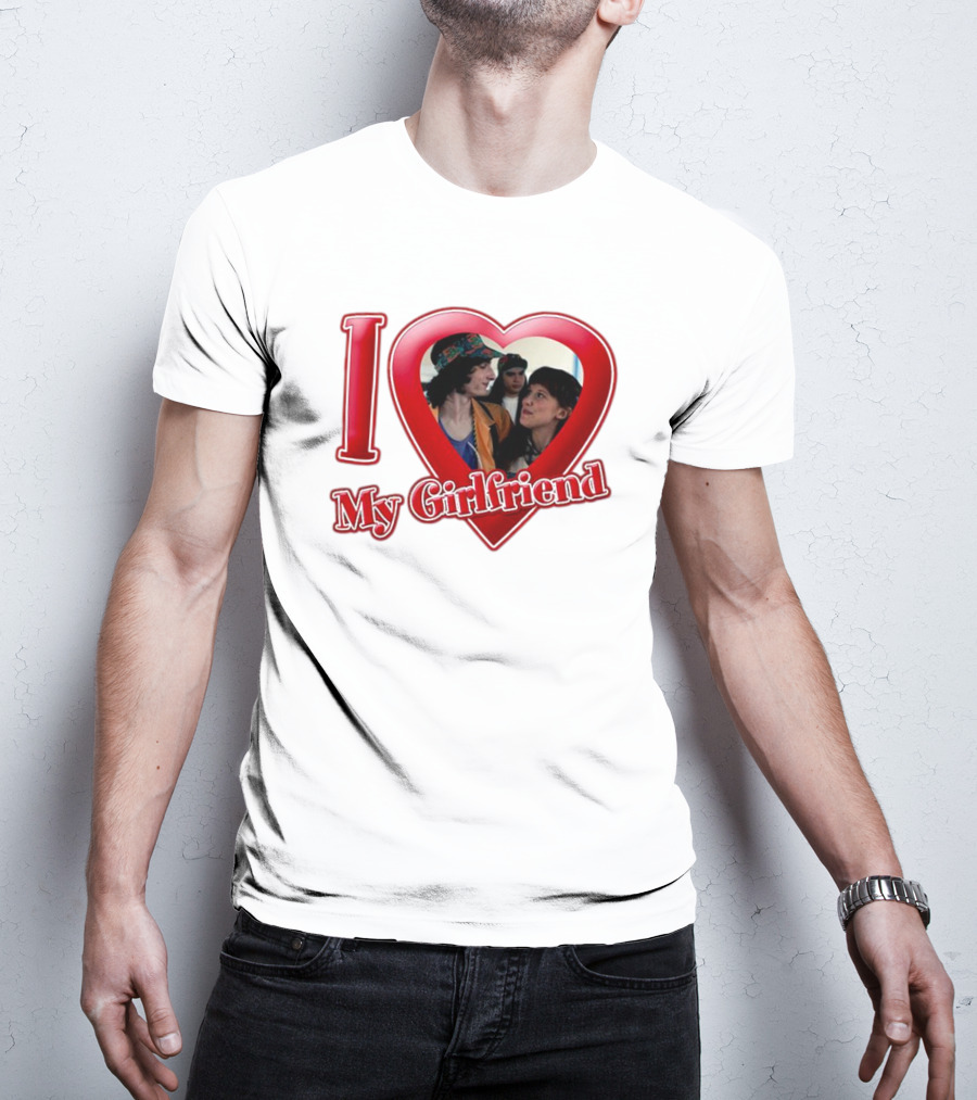 Mike Wheeler I Love My Girlfriend Heart Image T-Shirt