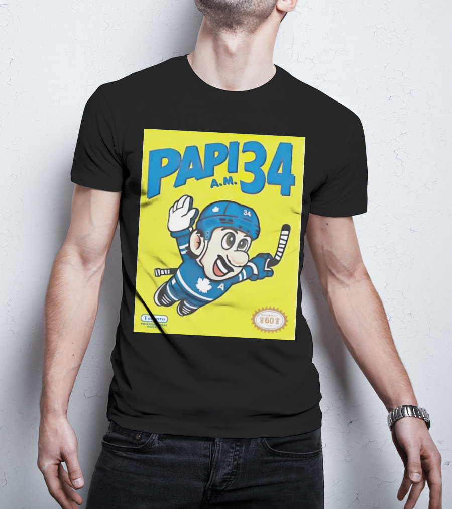 Toronto Maple Leafs Papi 34 A.M. Hockey Toronto Professional Hockey T-Shirt