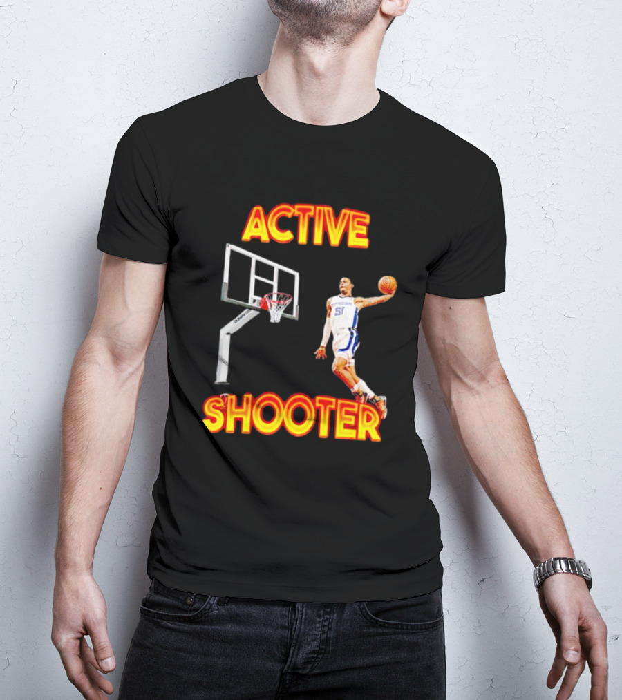 ACTIVE SHOOTER Basketball Dunk Player 51 T-Shirt