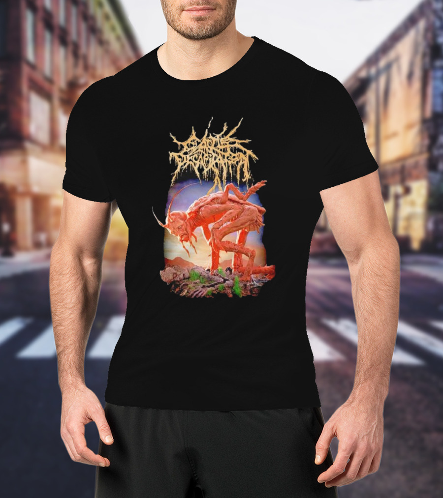 Cattle Decapitation Terrasite Alien Insect Creature Surreal Landscape T-Shirt