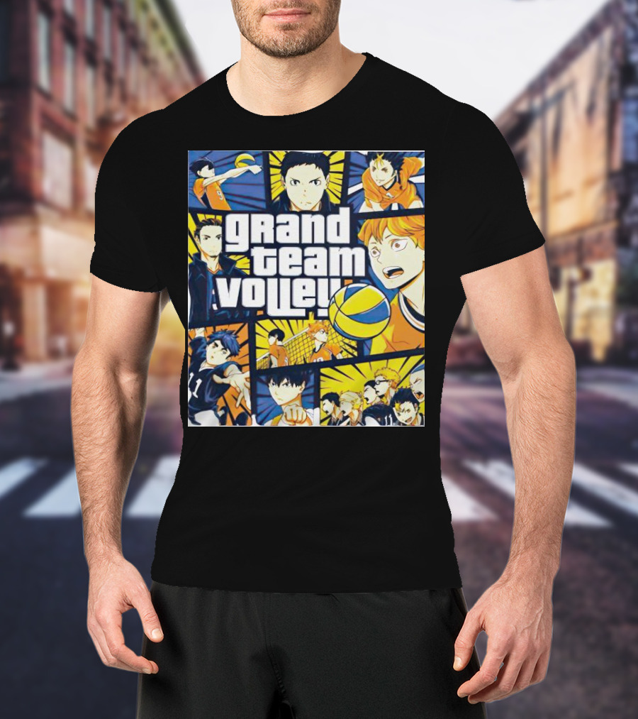 Grand Team Volley Anime Volleyball Characters T-Shirt