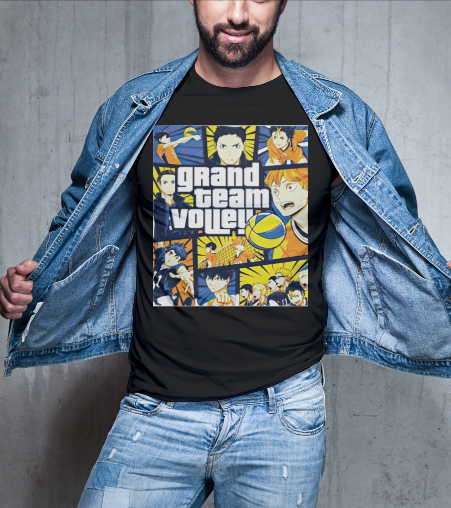Grand Team Volley Anime Volleyball Characters T-Shirt