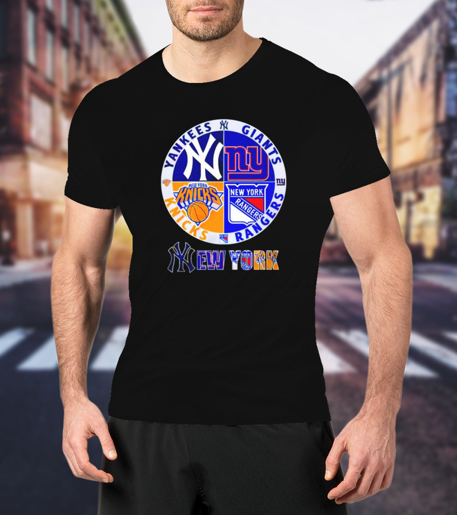 Yankees Giants Knicks Rangers New York T-Shirt