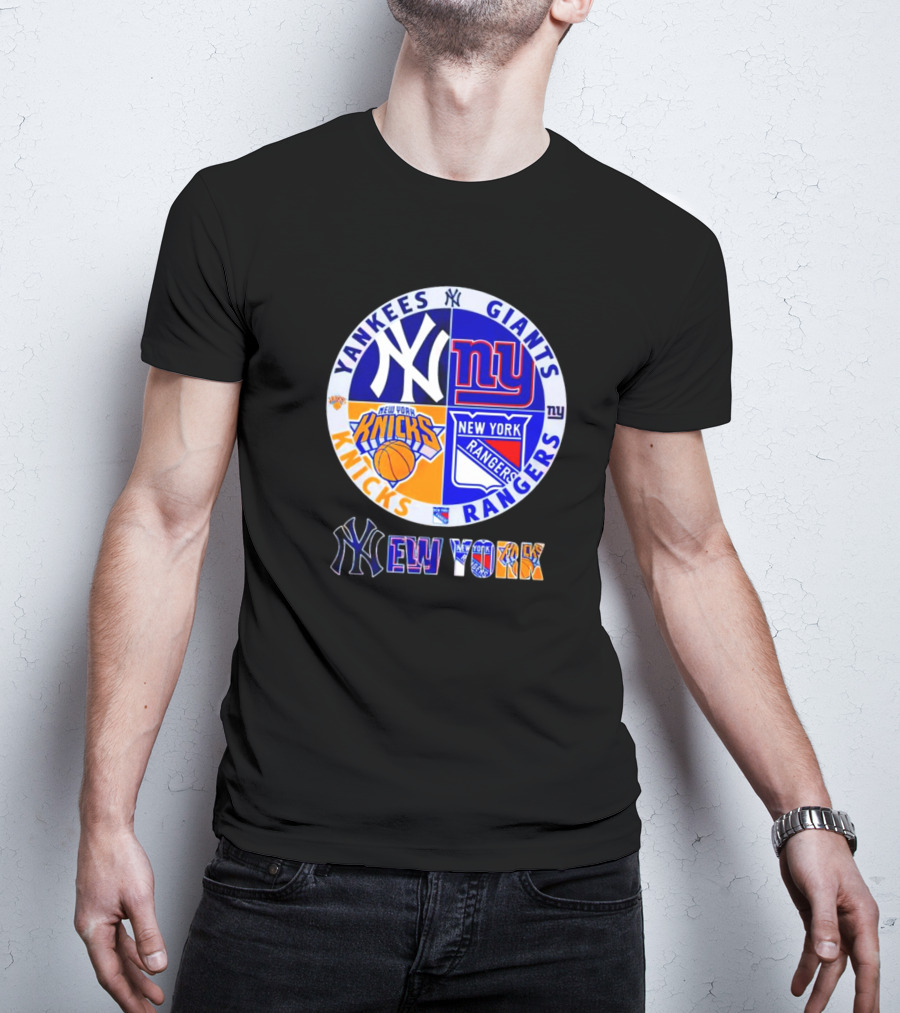 Yankees Giants Knicks Rangers New York T-Shirt