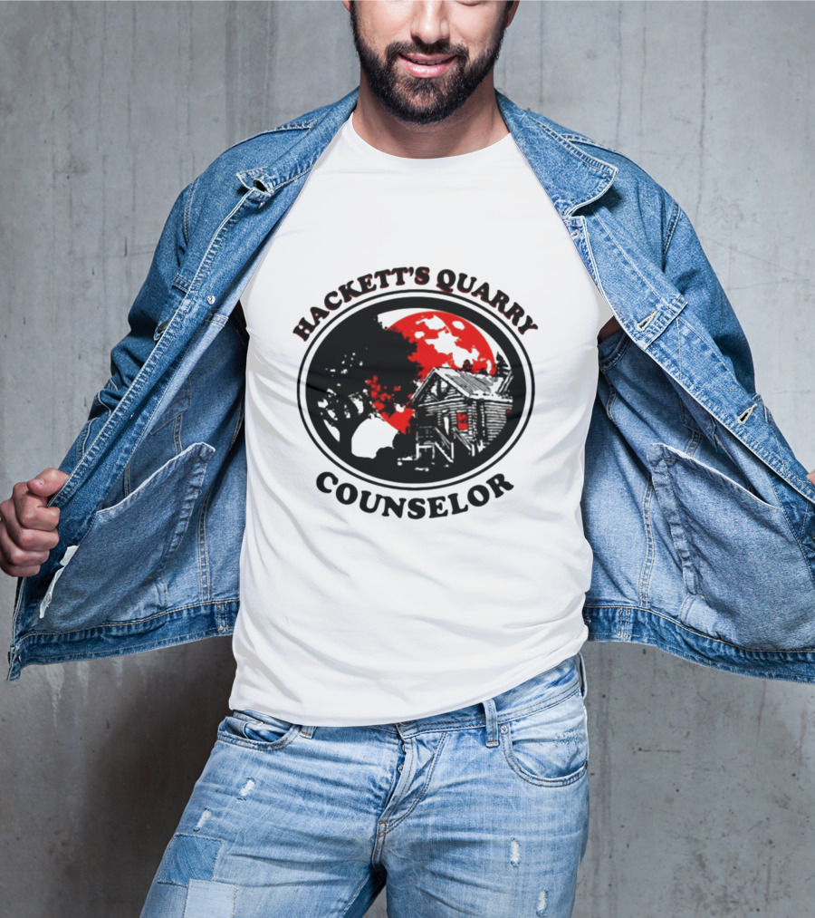 Hackett's Quarry Counselor Cabin Red Moon Forest T-Shirt