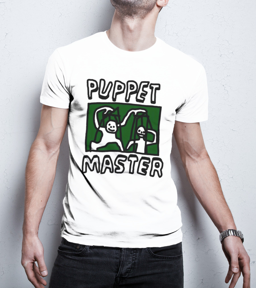 Puppet Master Playful Figures In Green Background T-Shirt