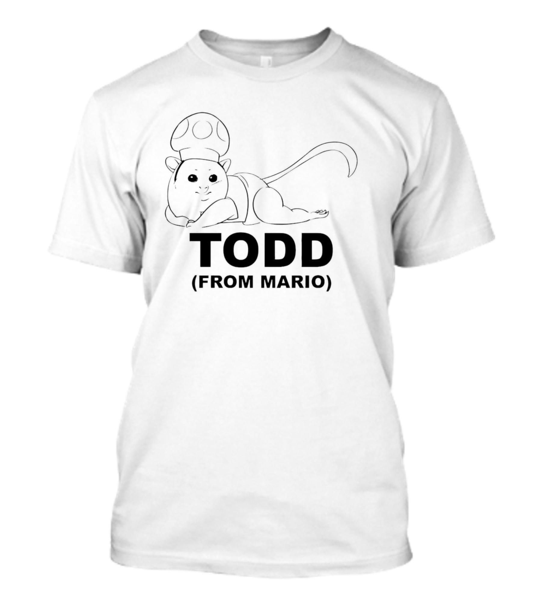 Todd From Mario Mouse With Mushroom Hat T-Shirt