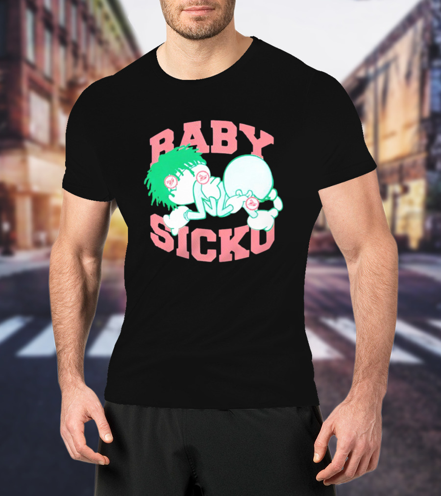 Baby Sicko Retro Cartoon Style Neon Elements T-Shirt