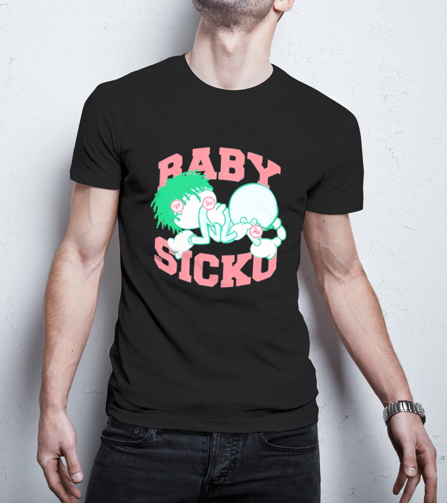 Baby Sicko Retro Cartoon Style Neon Elements T-Shirt