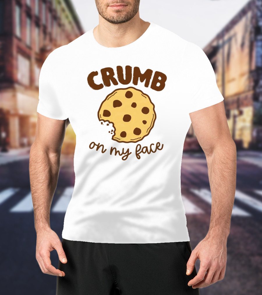 CRUMB Cookie On My Face Chocolate Chip Bite T-Shirt