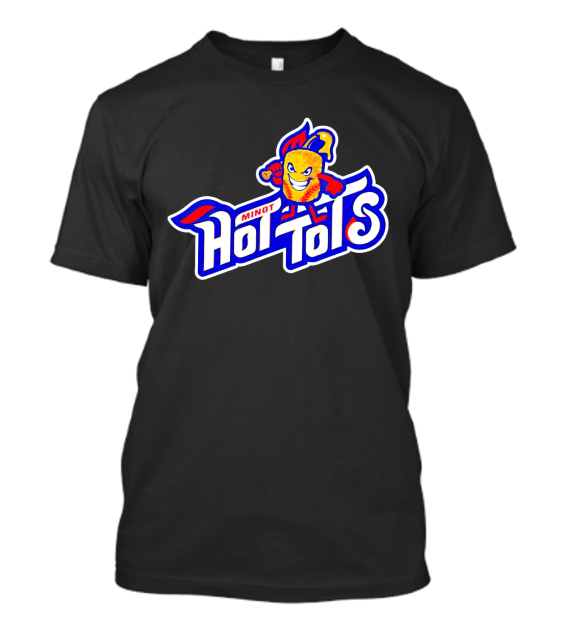 Minot Hot Tots Flame Character T-Shirt