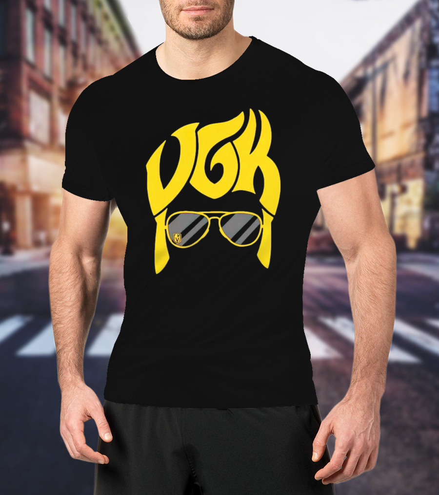 VGK Vegas Golden Knights Sunglasses Hair T-Shirt