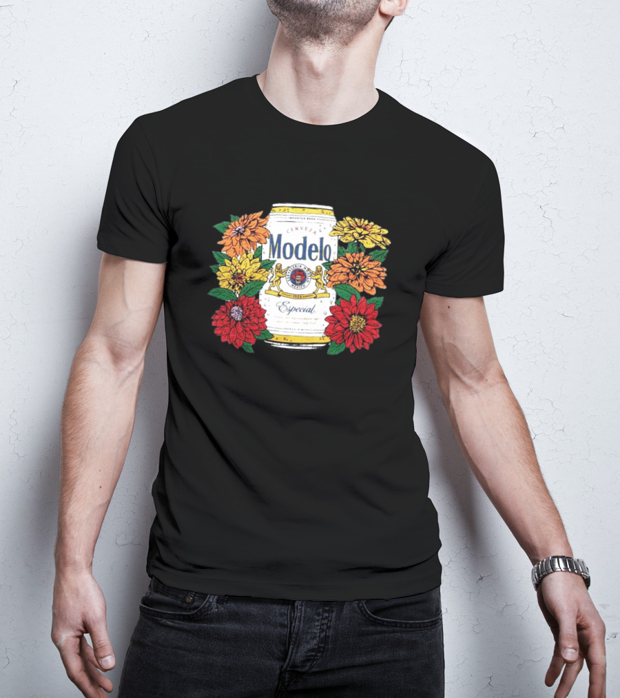 Cerveza Modelo Especial Floral Can T-Shirt
