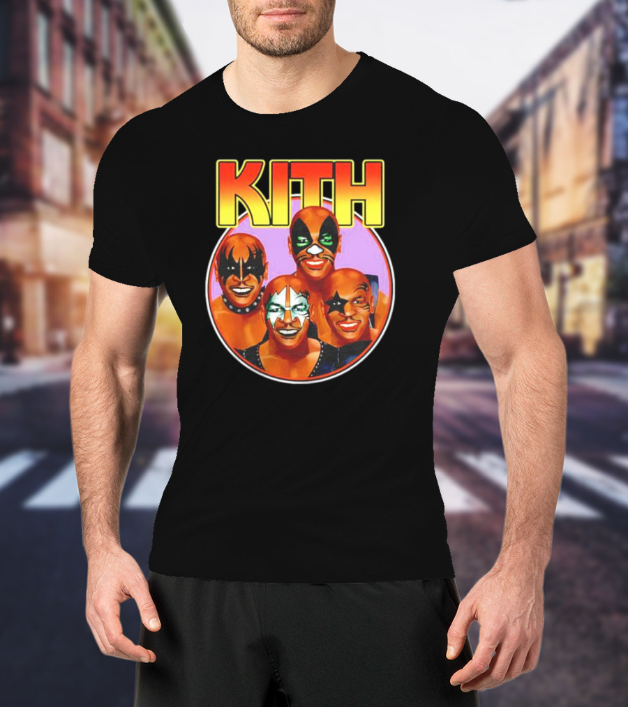 KITH Mike Tyson Kiss Band Makeup Group Image T-Shirt