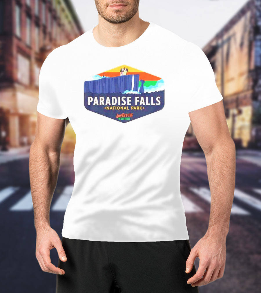 Paradise Falls National Park Adventure Is Out There T-Shirt