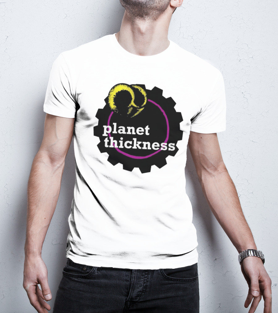 Planet Thickness Tennis Ball Circle Gear Emblem T-Shirt