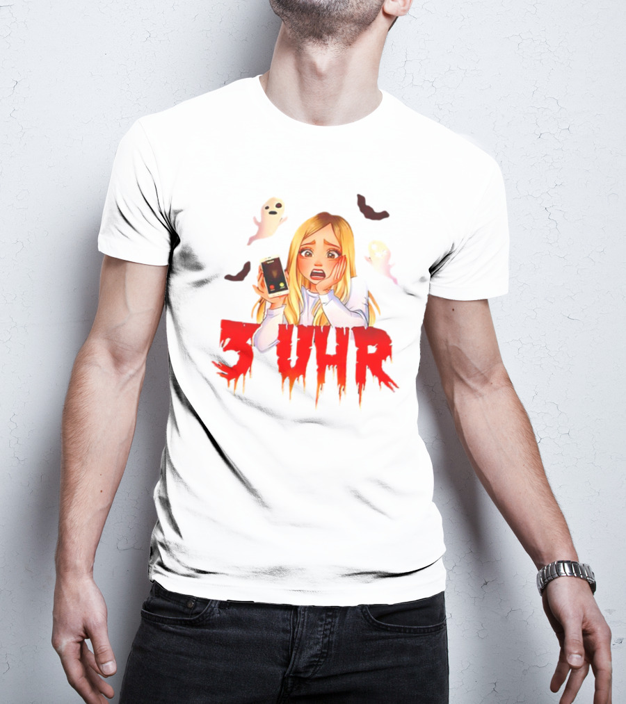 Rebekah Wing 3 Uhr Scary Ghost Reaction T-Shirt
