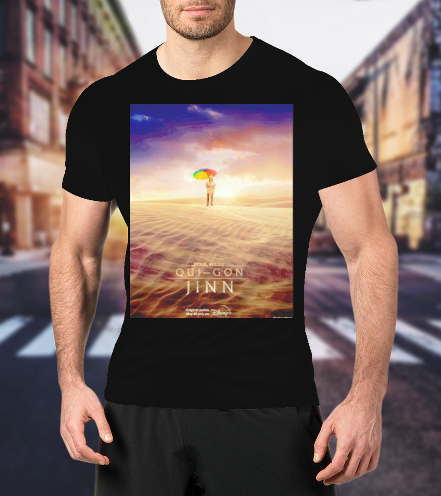 Star Wars Qui-Gon Jinn Desert Scene Disney Plus Series T-Shirt