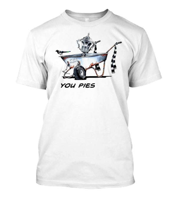 You Pies FA Cup Black And White Wheelbarrow T-Shirt