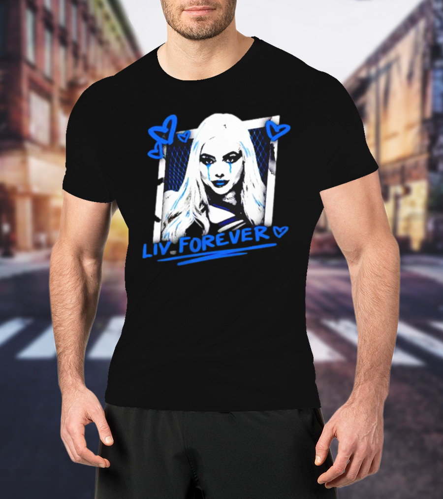 Liv Forever Crying Hearts Bayley Wearing A Liv Morgan T-Shirt