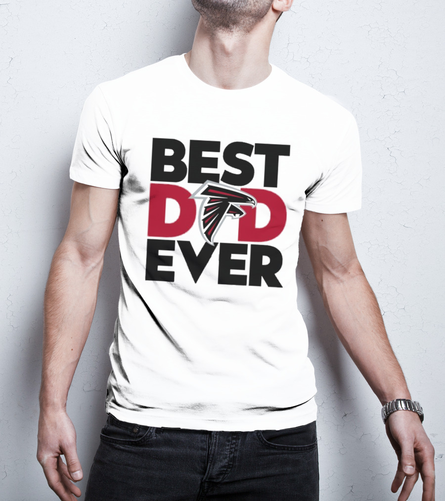 Best Dad Ever Atlanta Falcons Fan Gift Idea T-Shirt