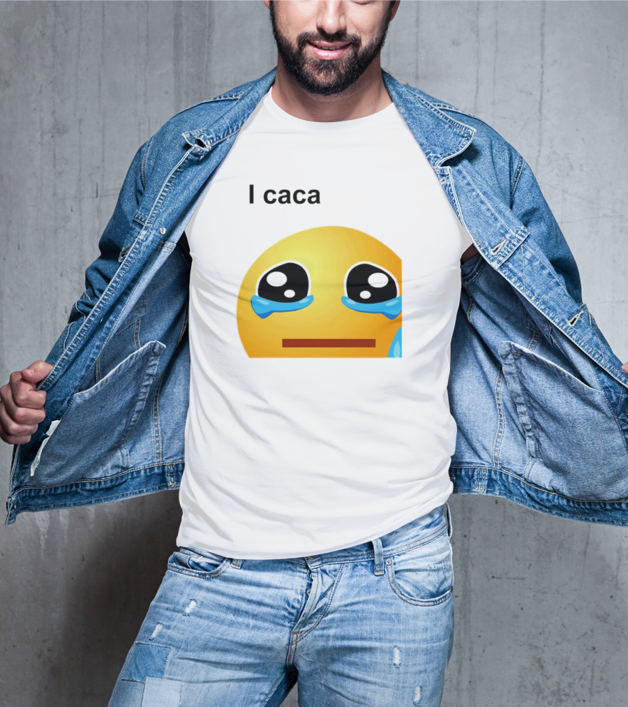 I Caca Crying Emoji Meme T-Shirt