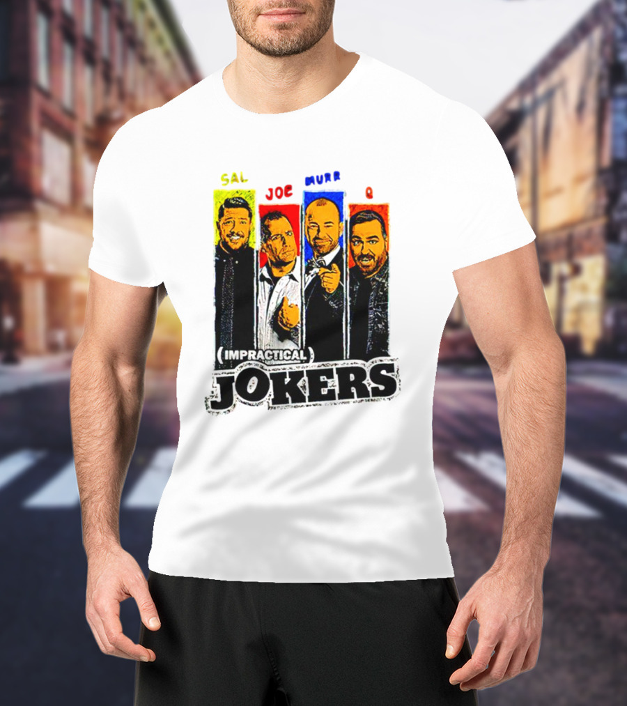 Impractical Jokers Sal Joe Murr Q Portraits T-Shirt