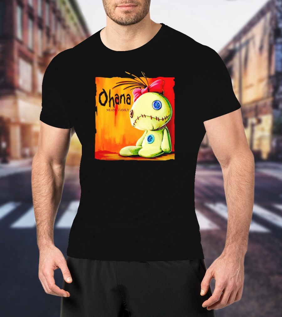 Ohana Means Family Scrump Stitch Doll T-Shirt
