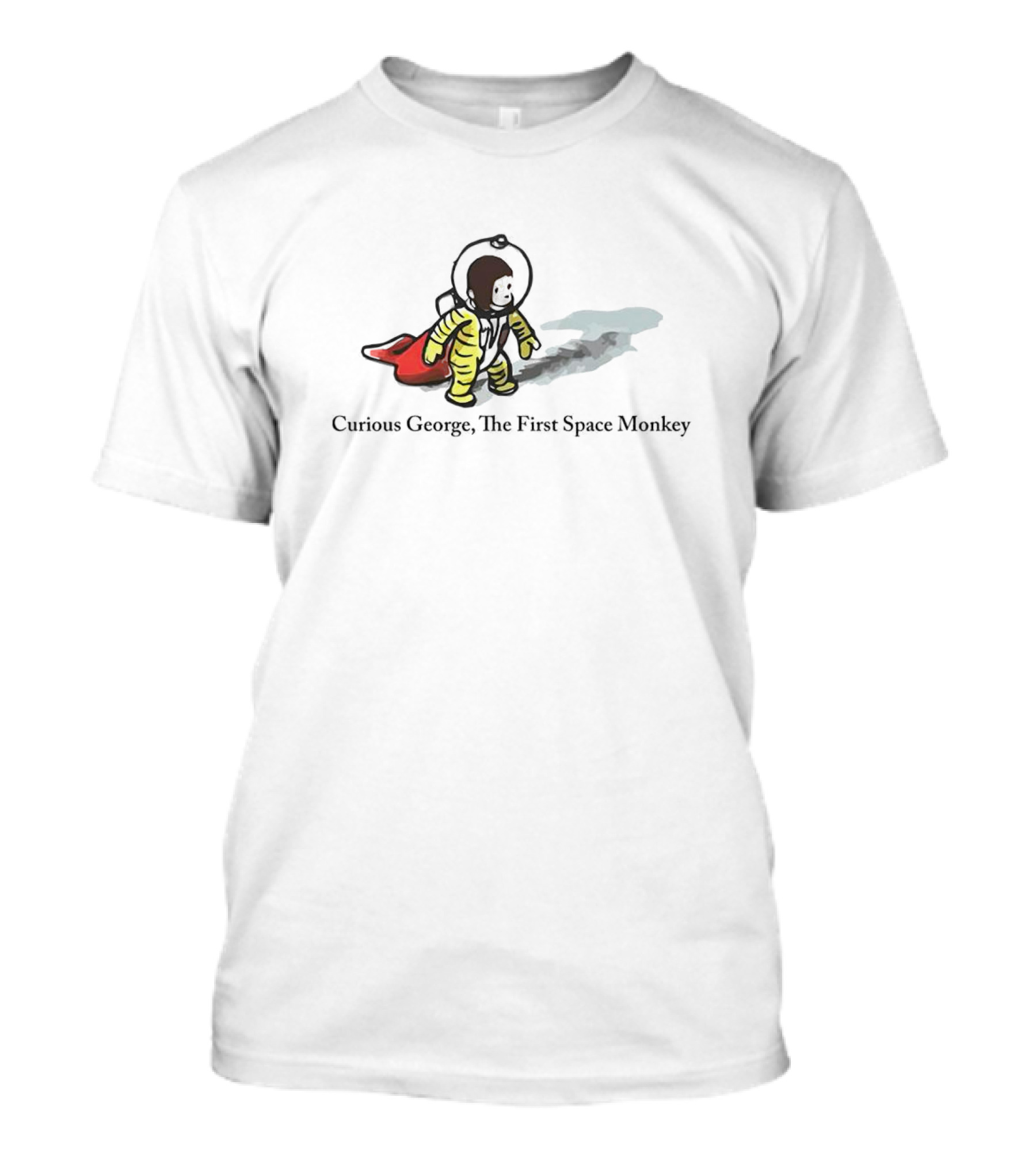 Curious George The First Space Monkey Astronaut Reflective Adventure T-Shirt