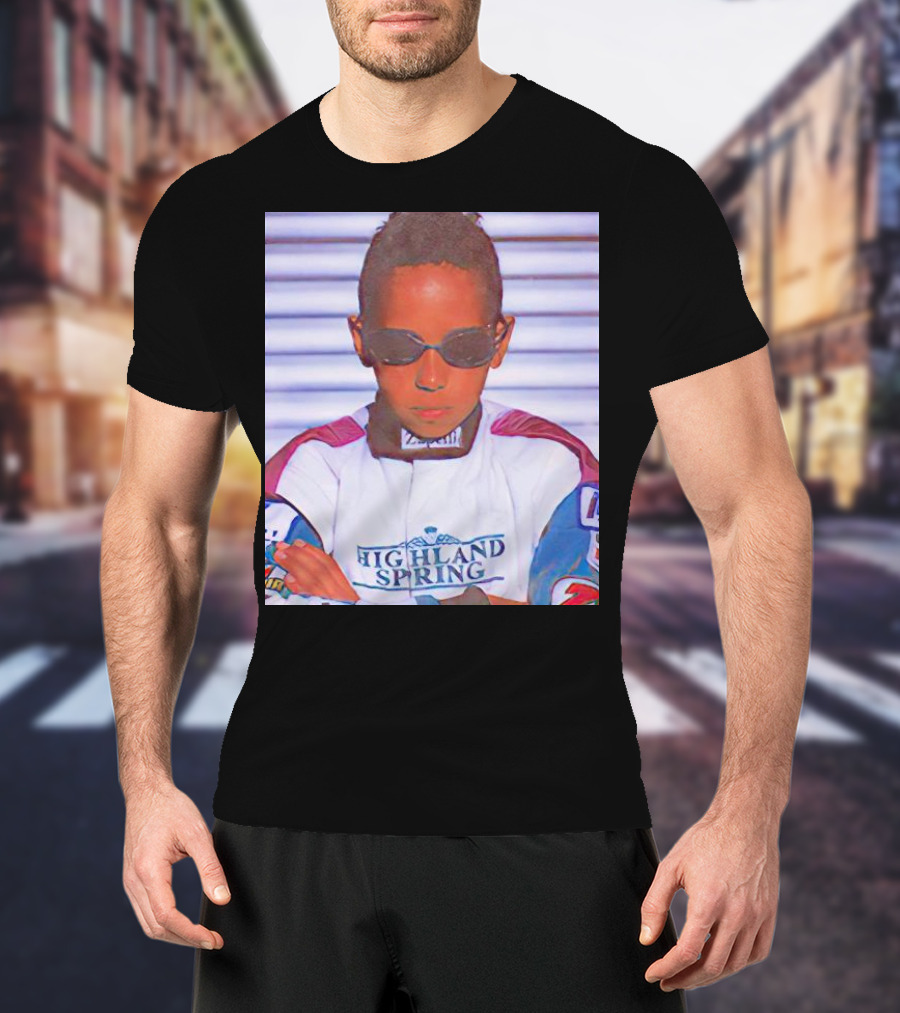 Highland Spring Racing Suit Young Lewis Hamilton T-Shirt