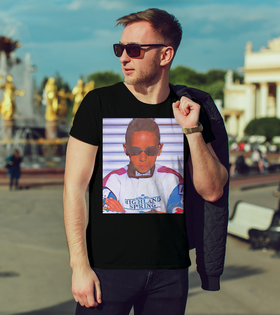 Highland Spring Racing Suit Young Lewis Hamilton T-Shirt