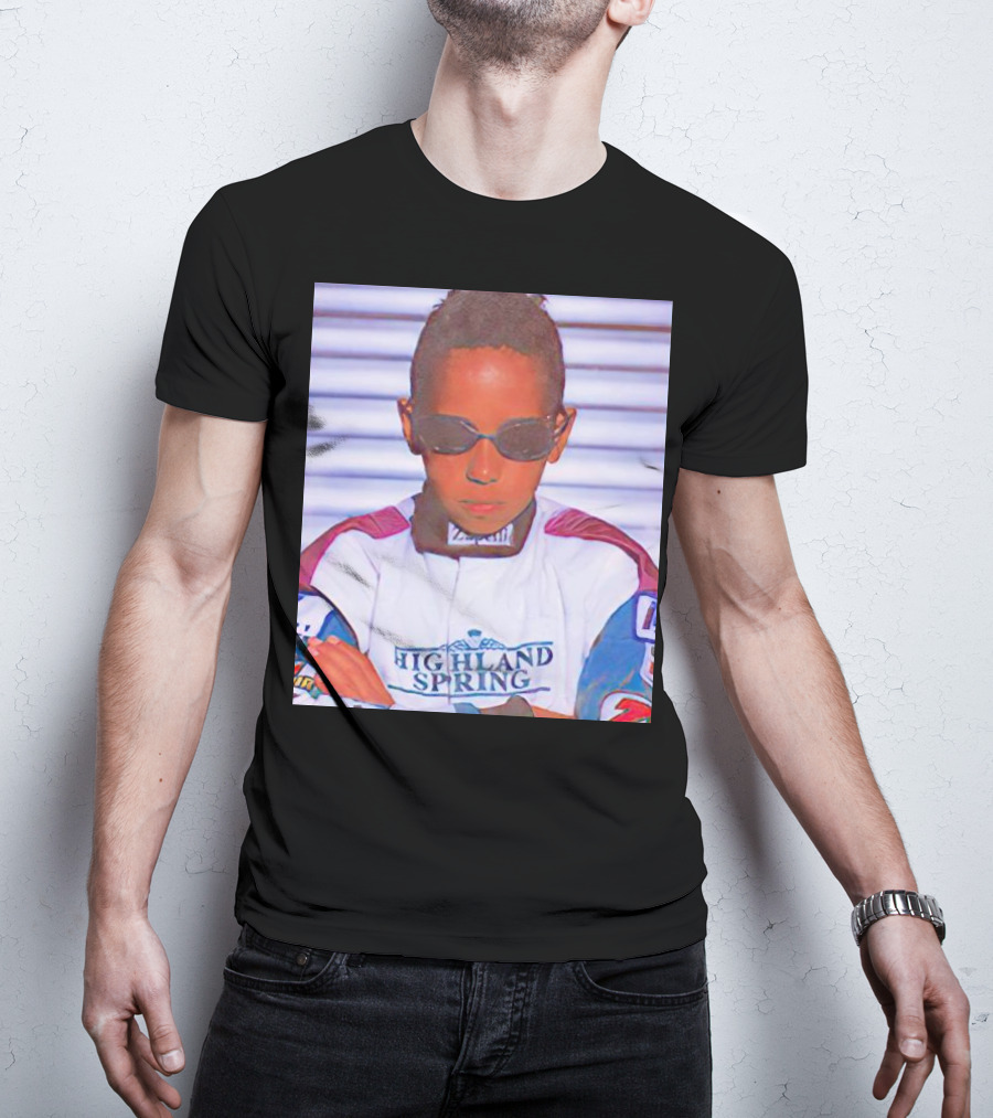 Highland Spring Racing Suit Young Lewis Hamilton T-Shirt