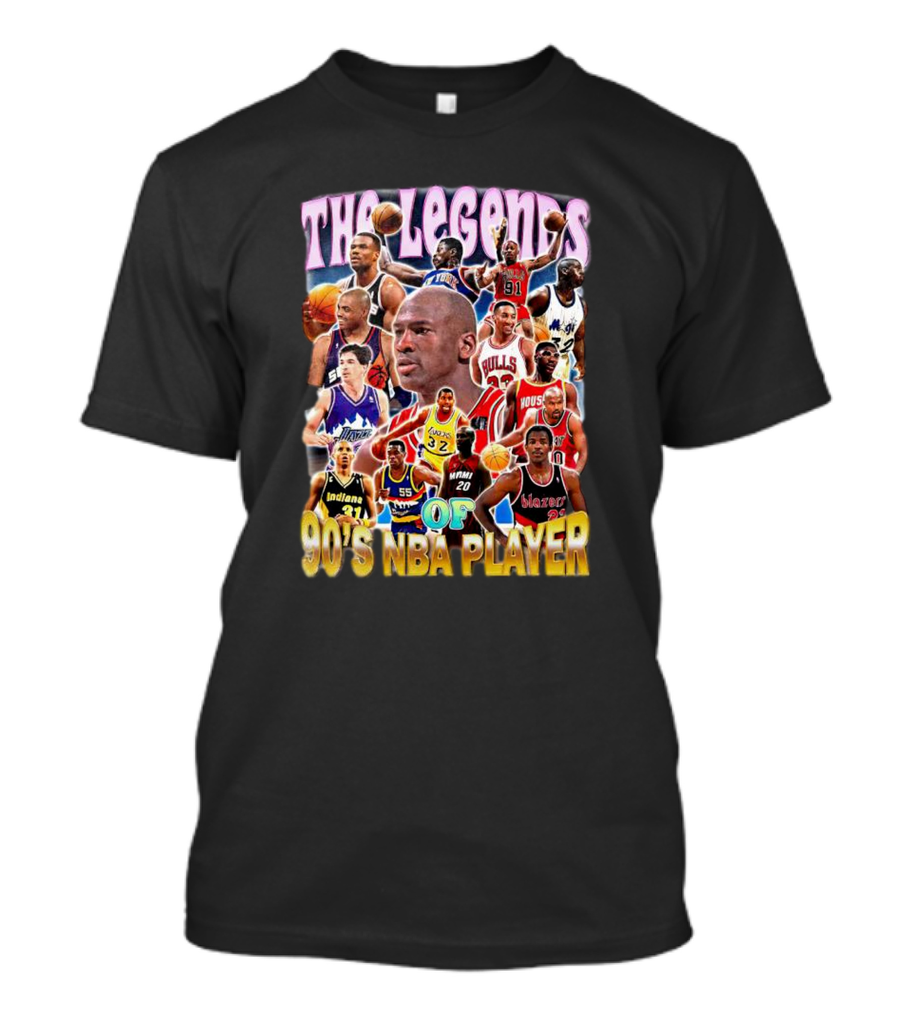 The Legends Of 90's NBA Player T-Shirt