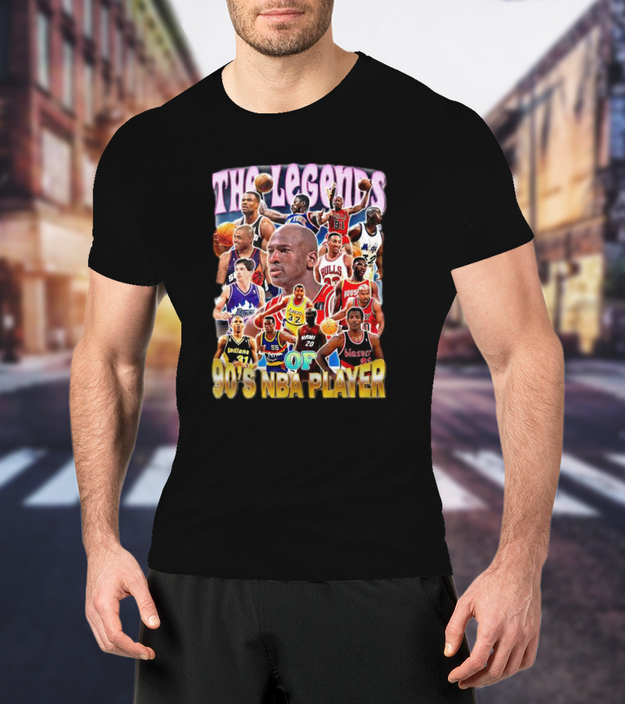 The Legends Of 90's NBA Player T-Shirt