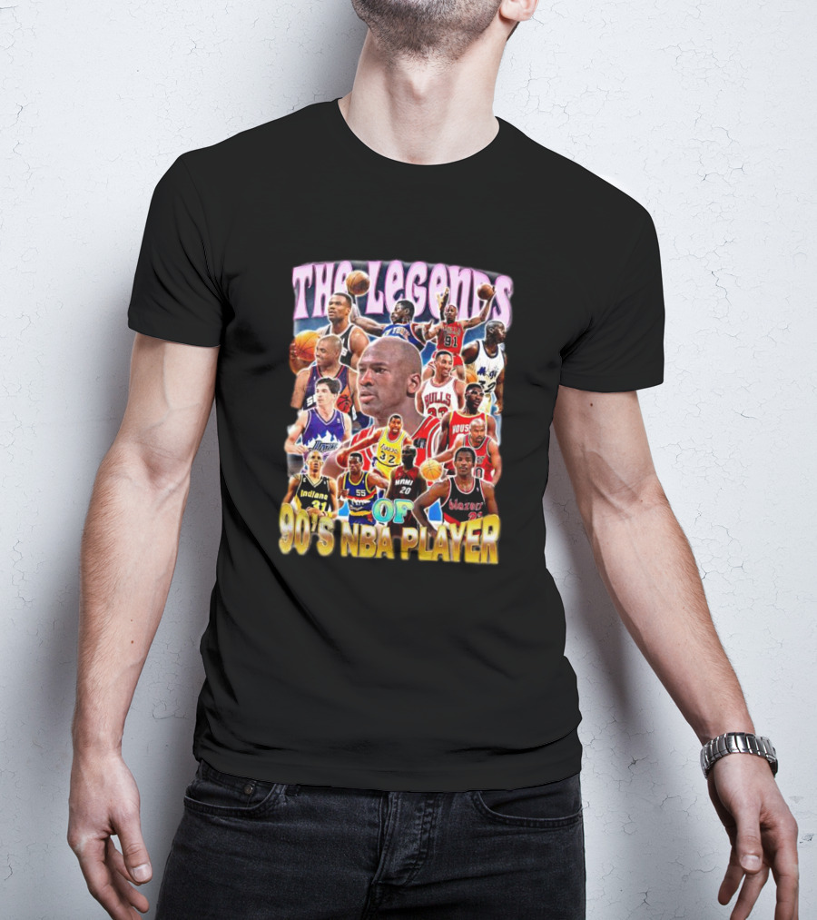 The Legends Of 90's NBA Player T-Shirt