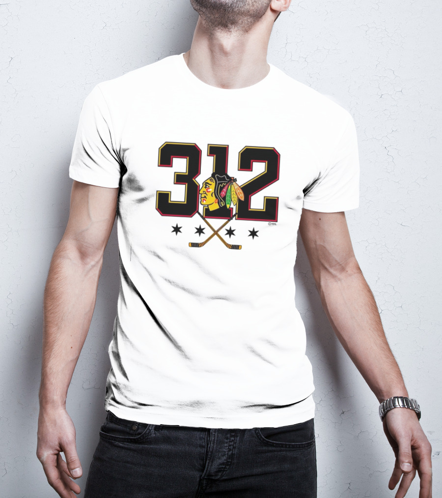 312 Chicago Blackhawks T-Shirt