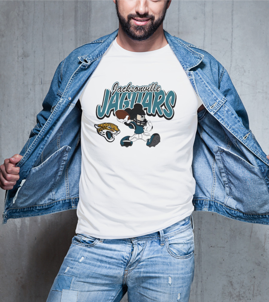 Jacksonville Jaguars Mickey Mouse Football Disney T-Shirt