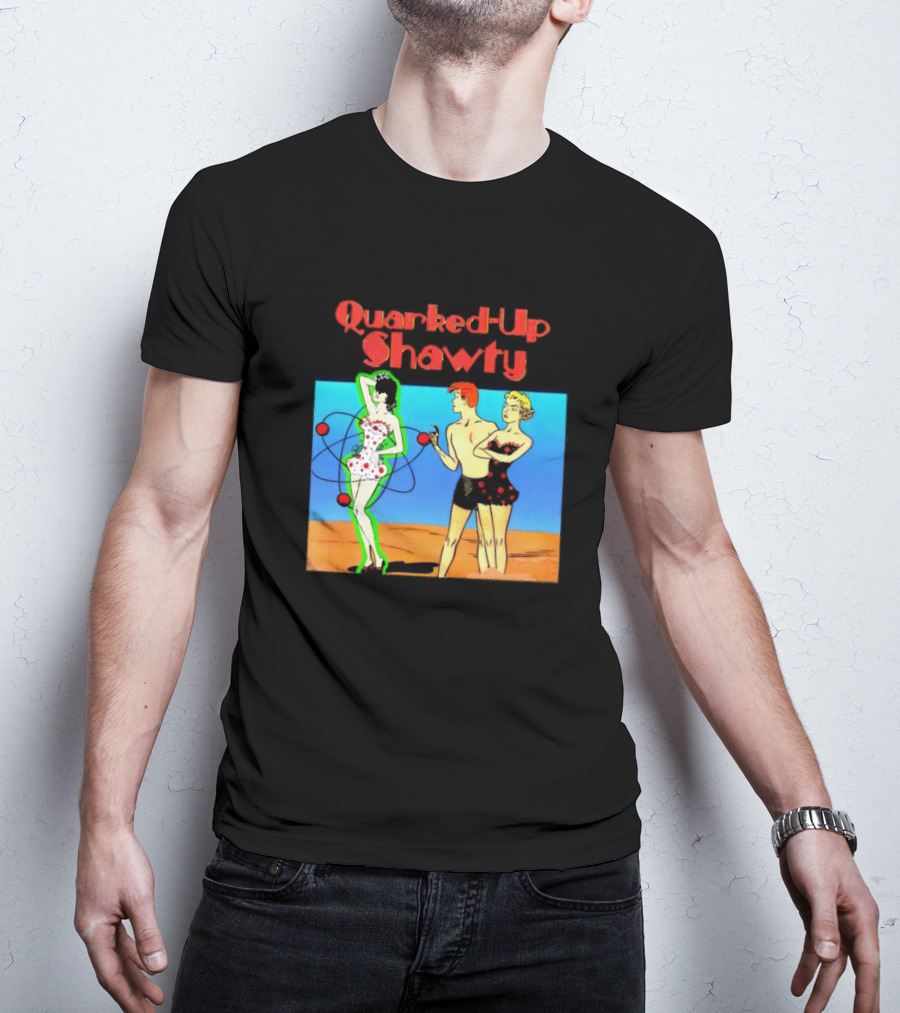 Quarked-Up Shawty Retro Atomic Pin-Up T-Shirt