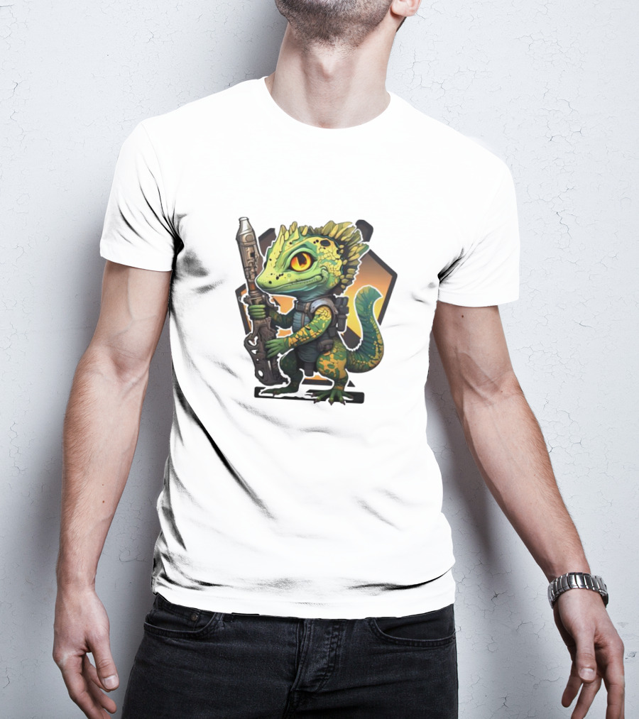 Valorant Gekko Character With Rifle T-Shirt