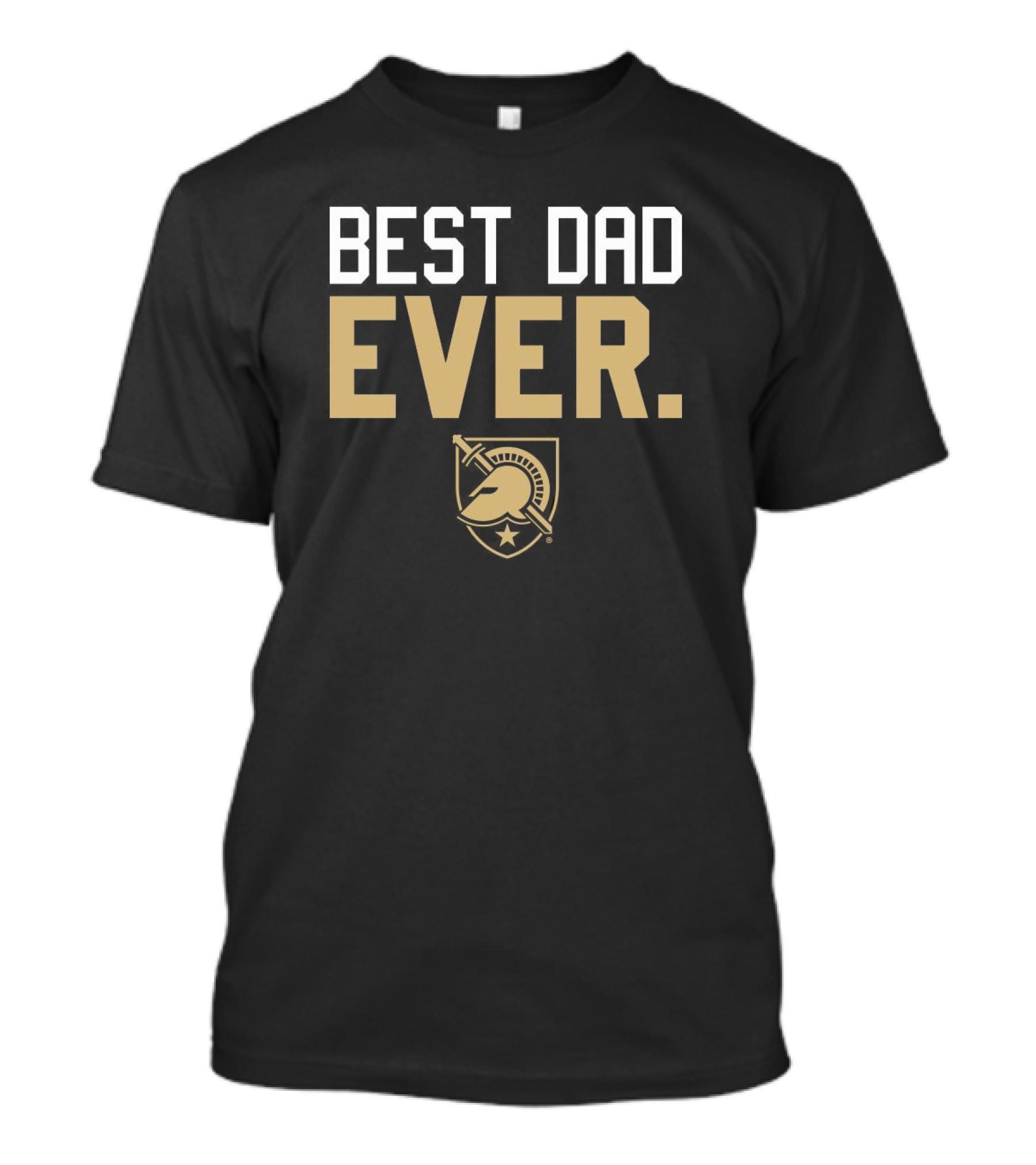 Best Dad Ever Army Black Knights Spartan Helmet T-Shirt