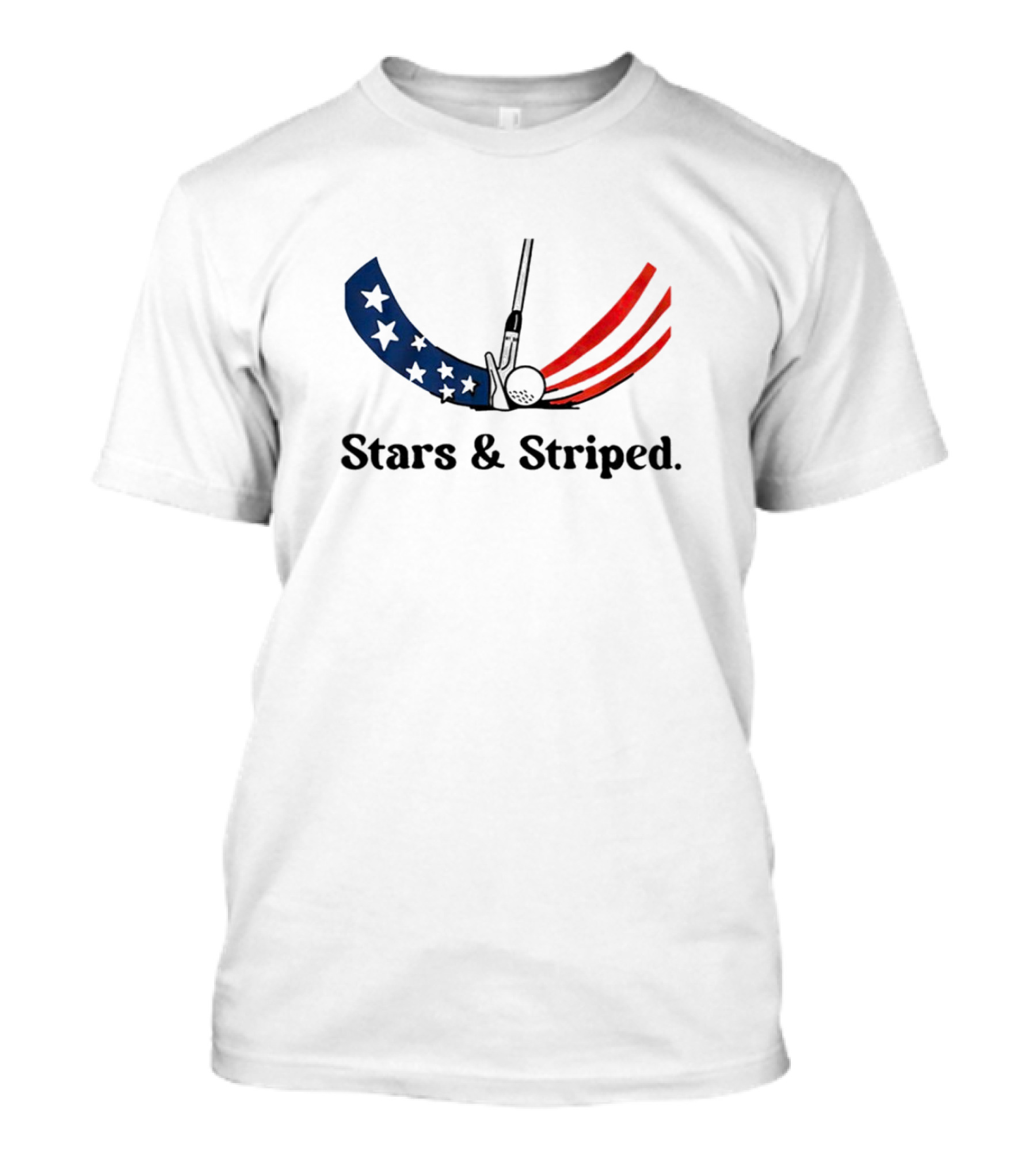 Stars And Striped Golf Club Flag T-Shirt