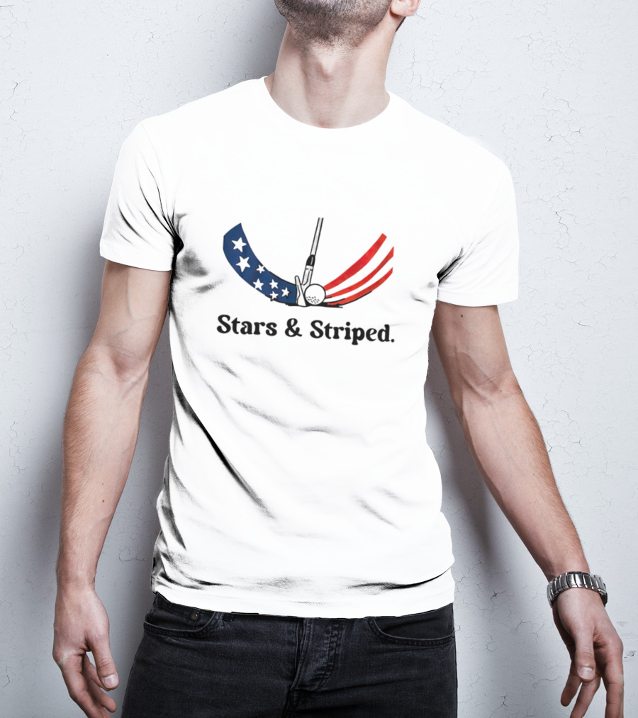 Stars And Striped Golf Club Flag T-Shirt