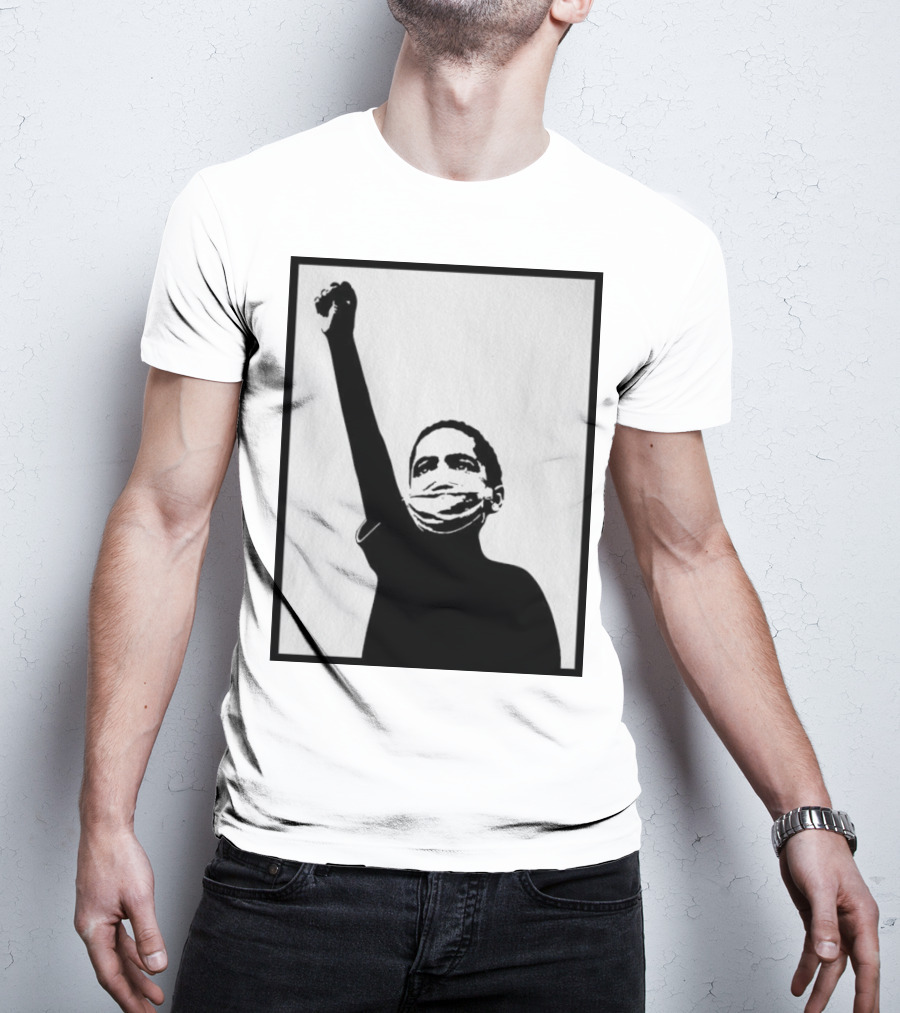 A Million Strong Masked Silhouette Raising Fist T-Shirt